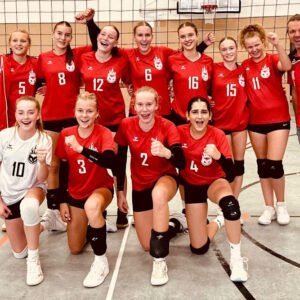 Team1 der U16w des 1. VC Stralsund (Eni, Maja, Lana, Sara, Emma, Josi, Collien, Yagmur, Mia, Lina und Lene) (Foto: Privat)